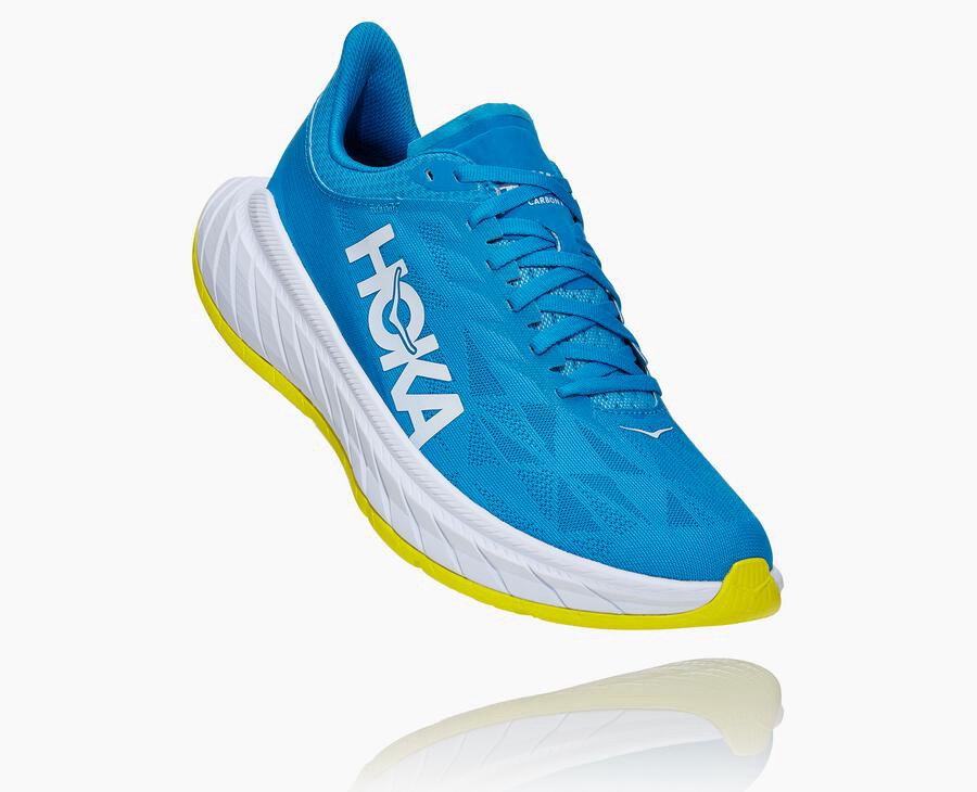 Tenis Hoka One One Masculino Azuis/Branco - Carbon X 2 - 107-OGVATU